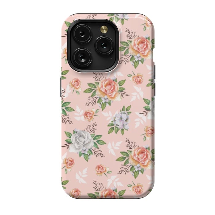 iPhone 15 Pro StrongFit Vintage roses by Julia Badeeva