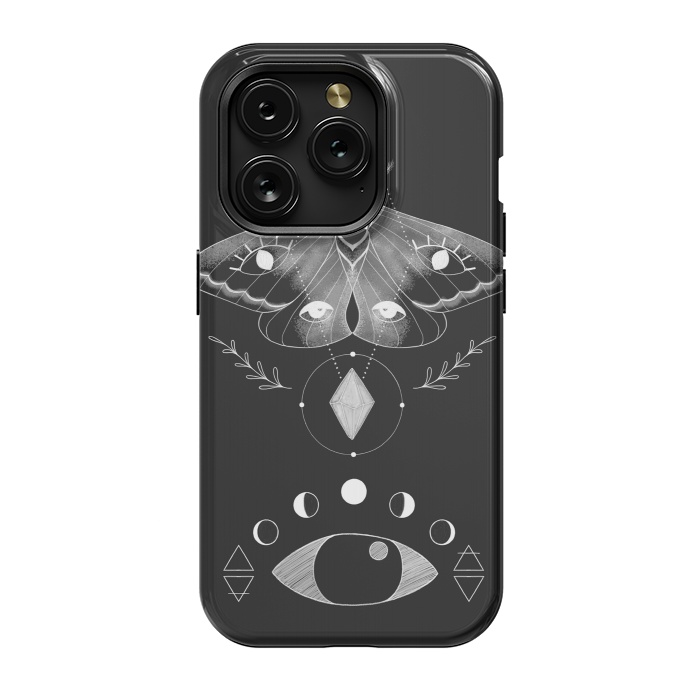 iPhone 15 Pro StrongFit Metaphys Moth by Melissa Lee
