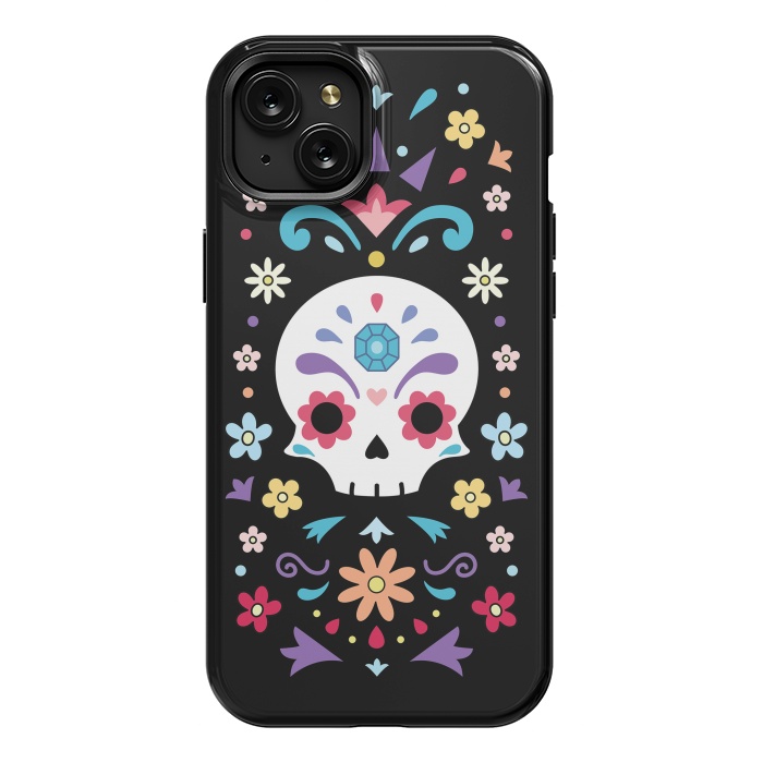 iPhone 15 Plus StrongFit Cute day of the dead by Laura Nagel