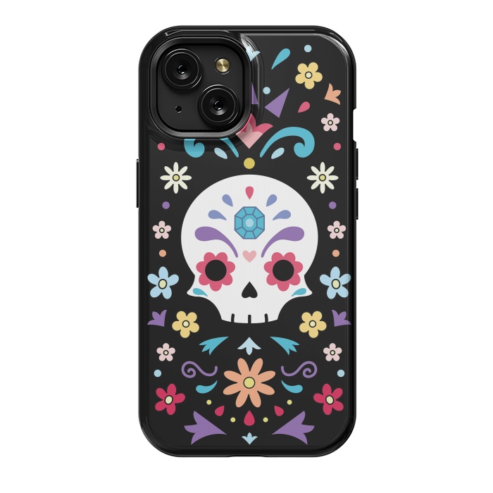 iPhone 15 StrongFit Cute day of the dead by Laura Nagel