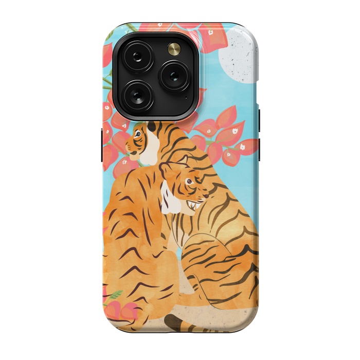 iPhone 15 Pro StrongFit Tiger Honeymoon by Uma Prabhakar Gokhale