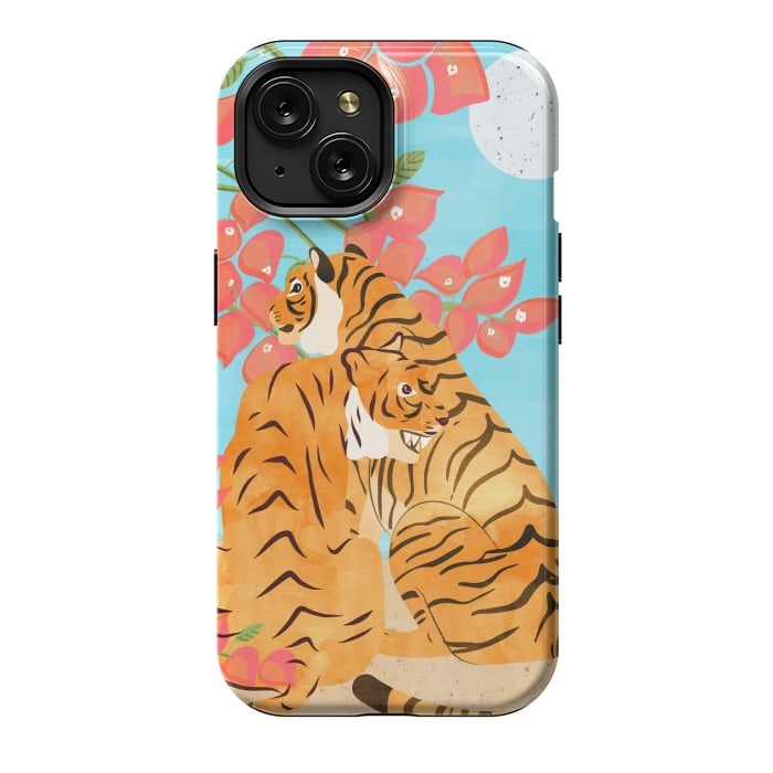 iPhone 15 StrongFit Tiger Honeymoon by Uma Prabhakar Gokhale