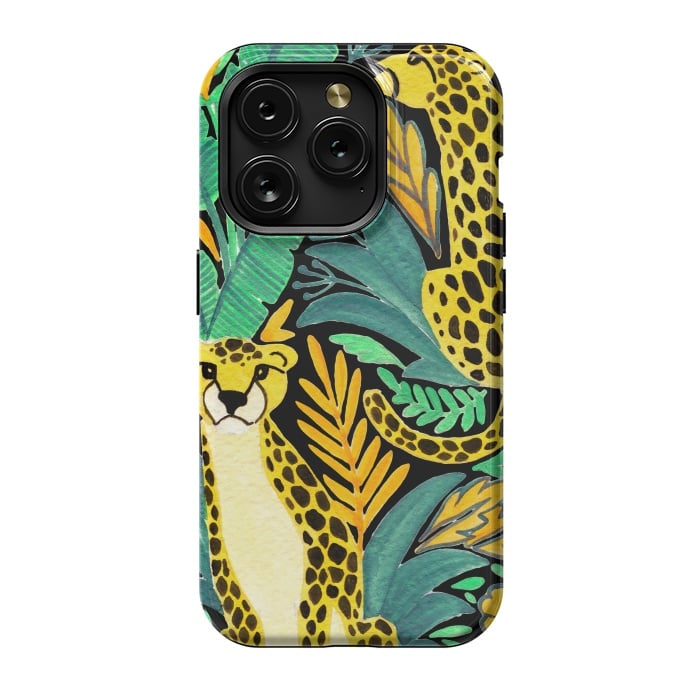iPhone 15 Pro StrongFit Leopards by Julia Badeeva