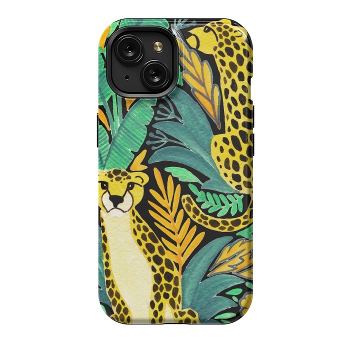 iPhone 15 StrongFit Leopards by Julia Badeeva