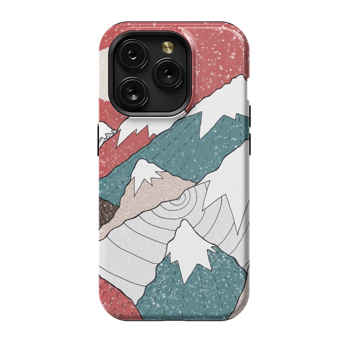 iPhone 15 Pro StrongFit The winter snow peaks by Steve Wade (Swade)