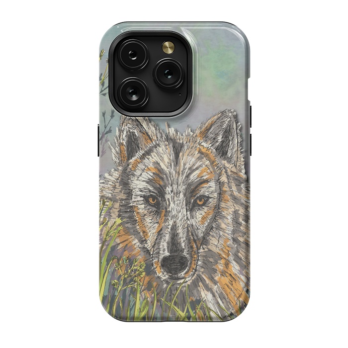 iPhone 15 Pro StrongFit Wolf I by Lotti Brown
