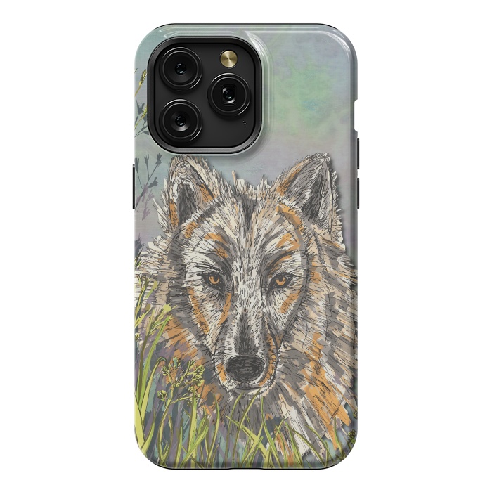 iPhone 15 Pro Max StrongFit Wolf I by Lotti Brown