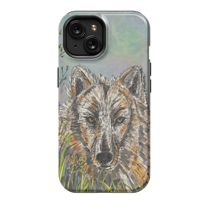 iPhone 15 StrongFit Wolf I by Lotti Brown