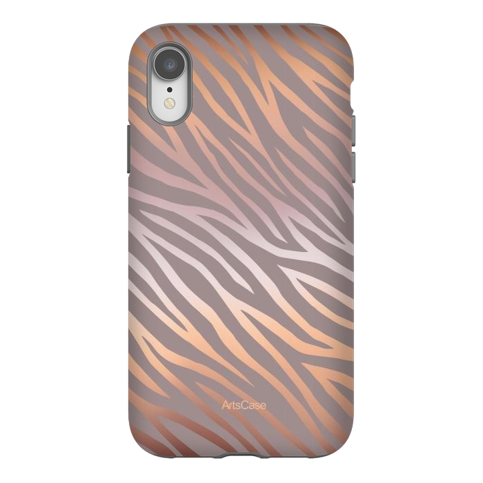 iPhone Xr StrongFit Peel Zebra by ArtsCase