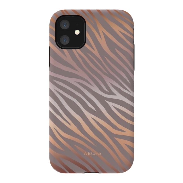 iPhone 11 StrongFit Peel Zebra by ArtsCase