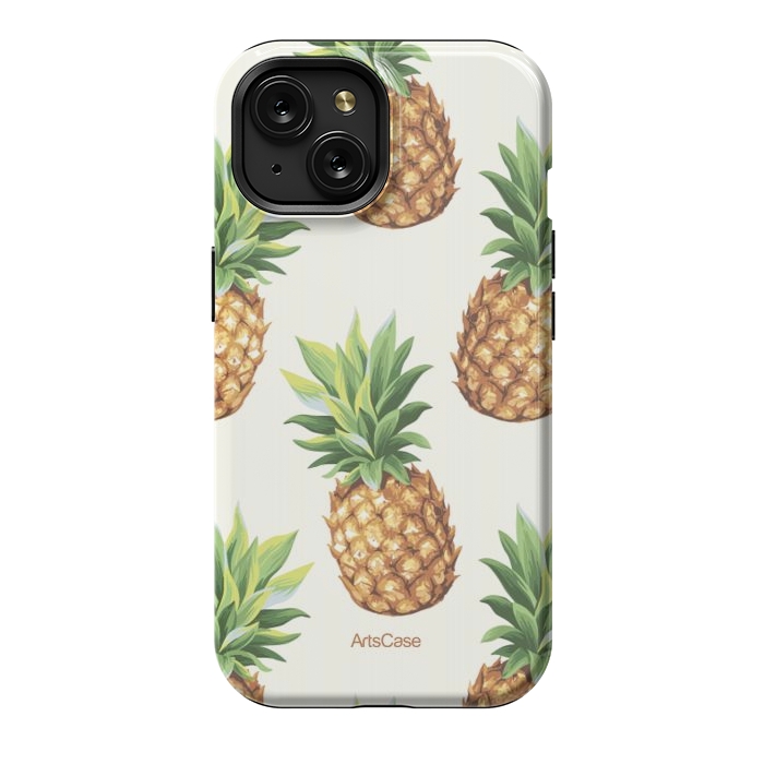 iPhone 15 StrongFit Fun Pineapple by ArtsCase