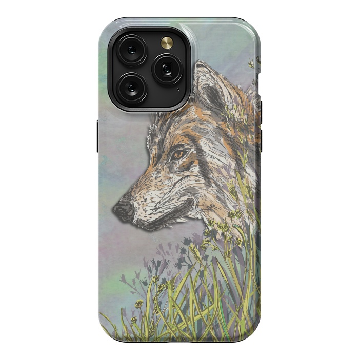 iPhone 15 Pro Max StrongFit Wolf II by Lotti Brown