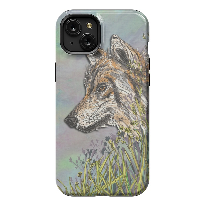 iPhone 15 Plus StrongFit Wolf II by Lotti Brown
