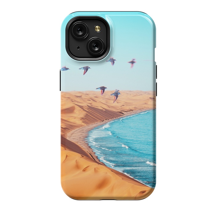 iPhone 15 StrongFit Desert Birds by Uma Prabhakar Gokhale