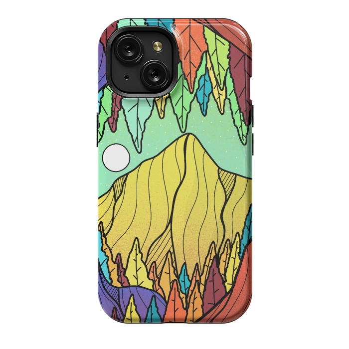 iPhone 15 StrongFit The forest cave by Steve Wade (Swade)