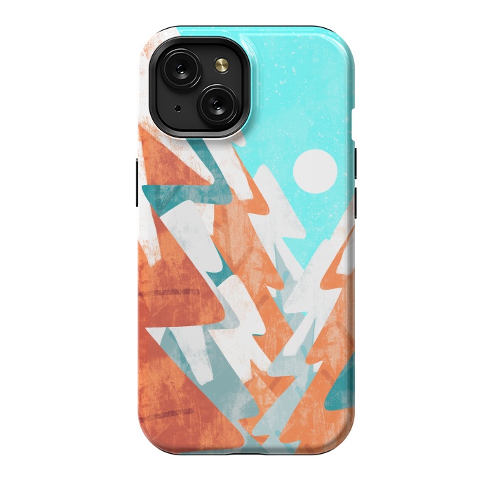 iPhone 15 StrongFit The colours of a winter forest by Steve Wade (Swade)
