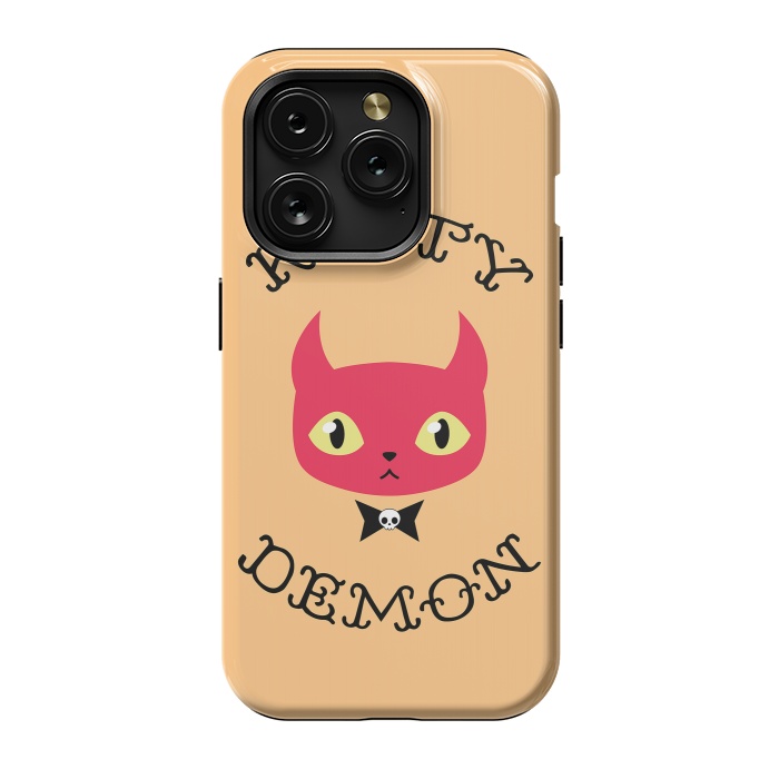 iPhone 15 Pro StrongFit Kitty demon by Laura Nagel