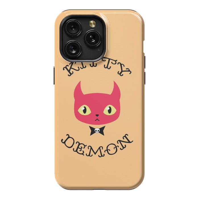 iPhone 15 Pro Max StrongFit Kitty demon by Laura Nagel