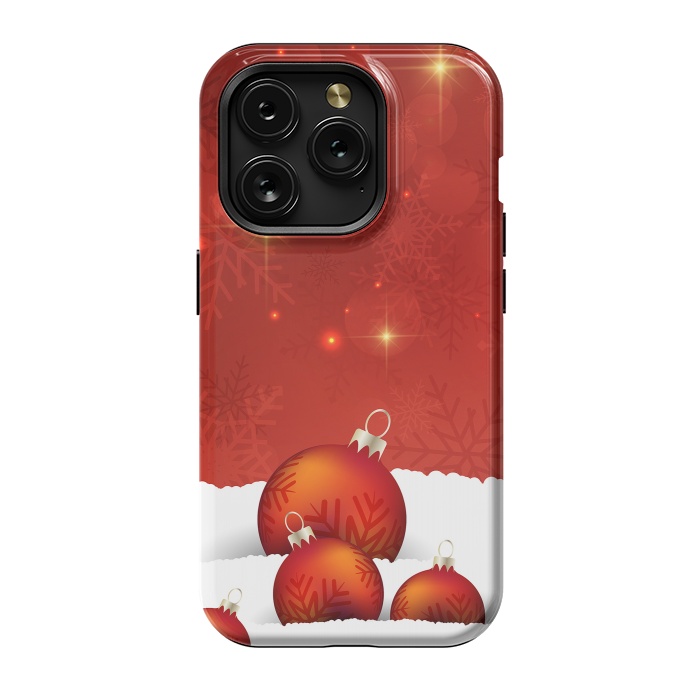 iPhone 15 Pro StrongFit Red Christmas by Texnotropio