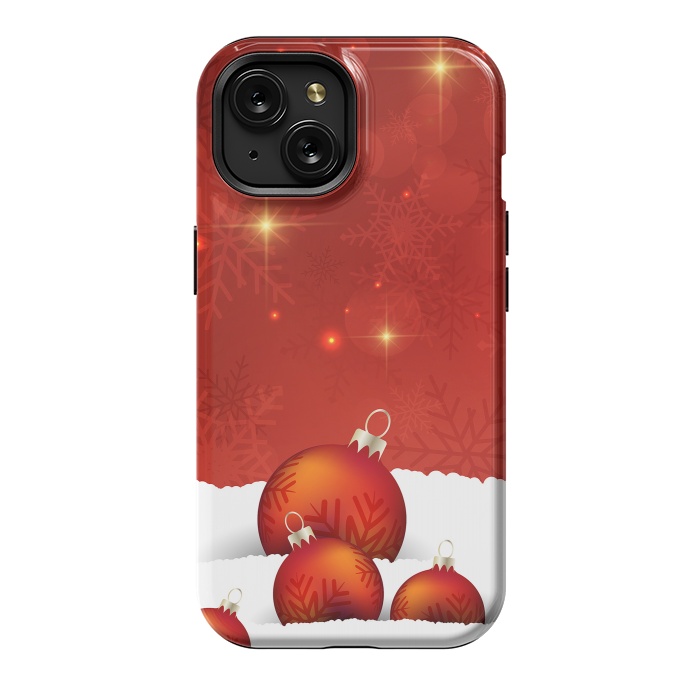 iPhone 15 StrongFit Red Christmas by Texnotropio