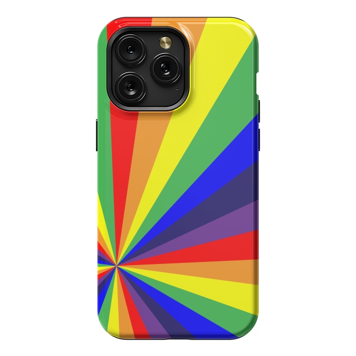 iPhone 15 Pro Max StrongFit rainbow rays by MALLIKA