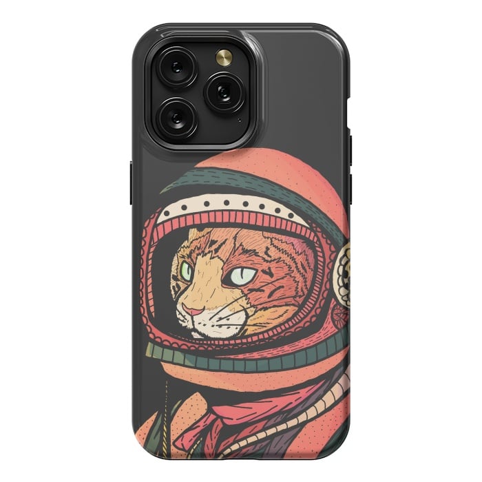 iPhone 15 Pro Max StrongFit The ginger space cat by Steve Wade (Swade)