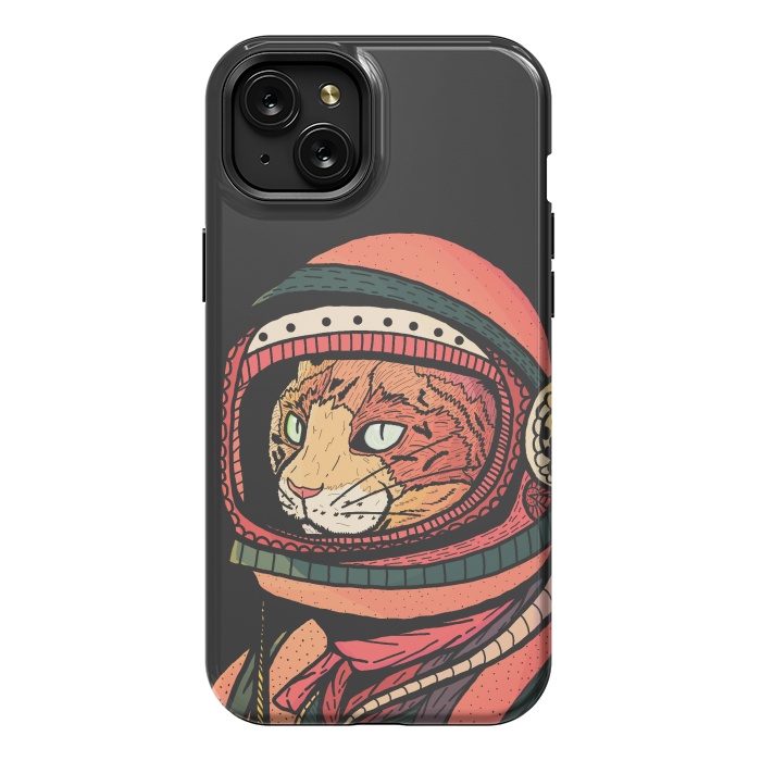 iPhone 15 Plus StrongFit The ginger space cat by Steve Wade (Swade)