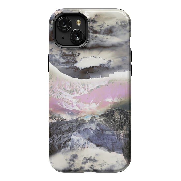 iPhone 15 Plus StrongFit Mountain landscape digital art by Oana 