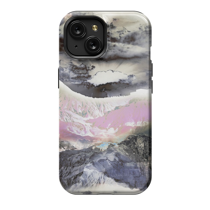 iPhone 15 StrongFit Mountain landscape digital art by Oana 