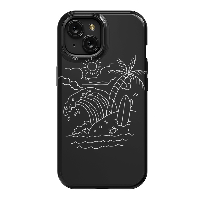 iPhone 15 StrongFit The Waves are Calling ( for dark) by Afif Quilimo