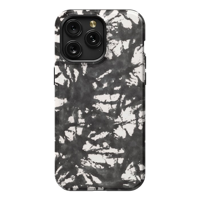 iPhone 15 Pro Max StrongFit Black Watercolor Stamp by Hanny Agustine