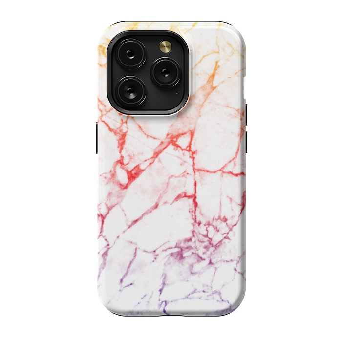 iPhone 15 Pro StrongFit Colour gradient marble texture by Oana 