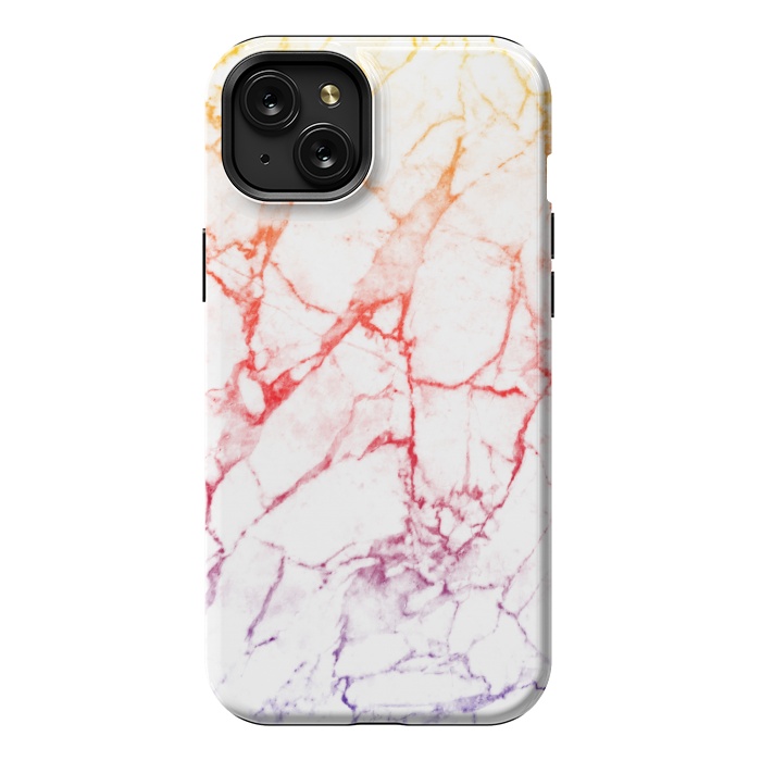 iPhone 15 Plus StrongFit Colour gradient marble texture by Oana 