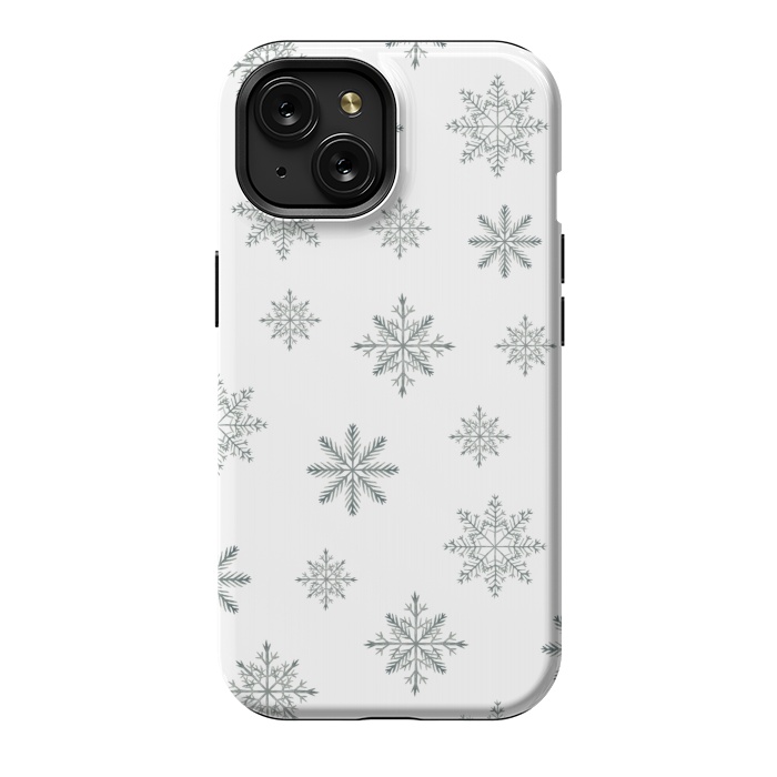 iPhone 15 StrongFit Snowflakes by Julia Badeeva