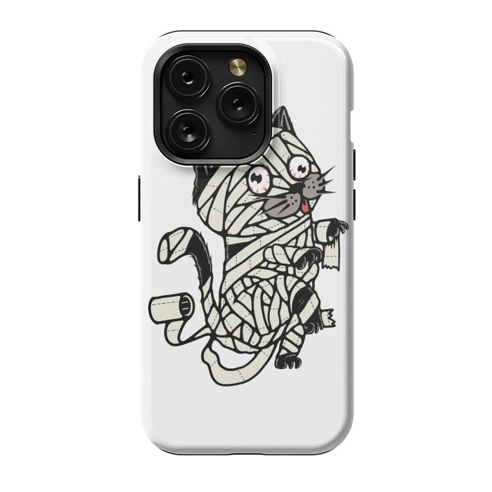 iPhone 15 Pro StrongFit Mummy Cat by Afif Quilimo