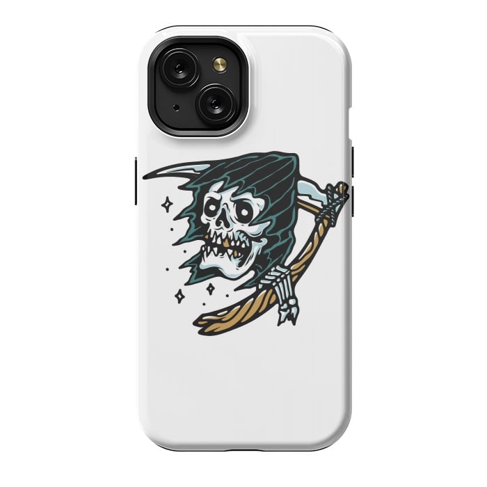 iPhone 15 StrongFit Grim Reaper Tattoo by Afif Quilimo
