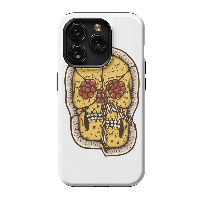 iPhone 15 Pro StrongFit pizza Skull by Afif Quilimo