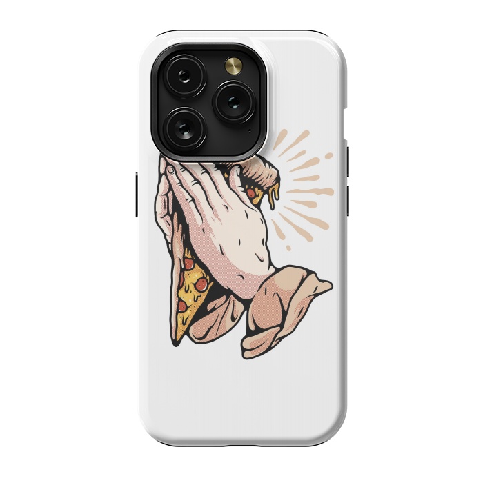 iPhone 15 Pro StrongFit Pray for Pizza by Afif Quilimo