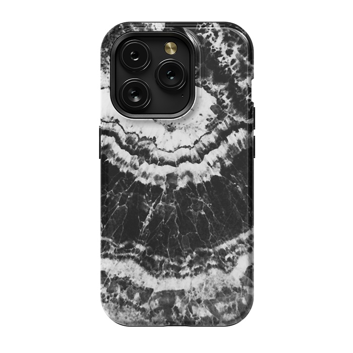 iPhone 15 Pro StrongFit Dark geode marble etxture by Oana 