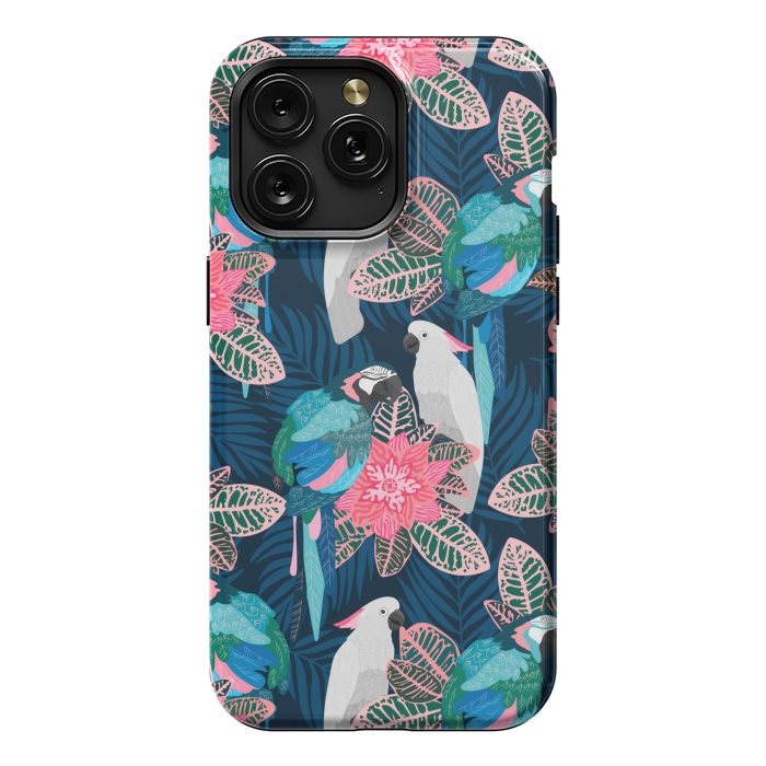 iPhone 15 Pro Max StrongFit Tropical birds by Julia Badeeva