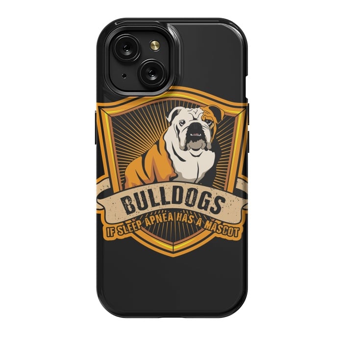 iPhone 15 StrongFit bulldog by haroulita