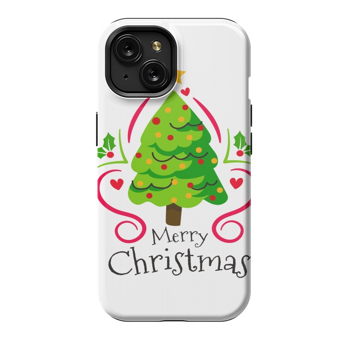 iPhone 15 StrongFit merry xmas tree by haroulita