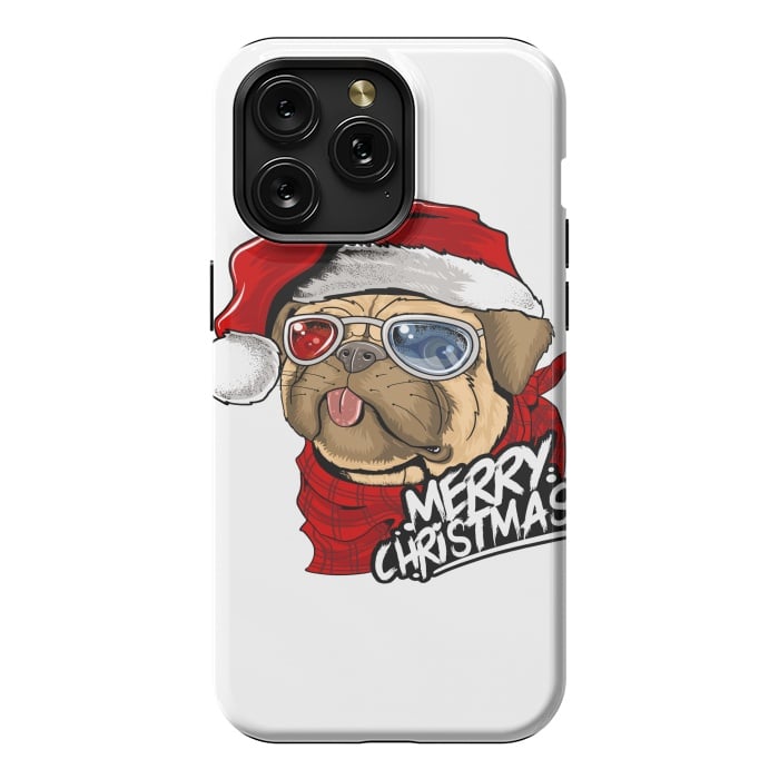 iPhone 15 Pro Max StrongFit cute santa dog  by haroulita