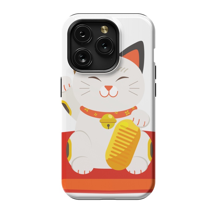 iPhone 15 Pro StrongFit lucky cat by haroulita