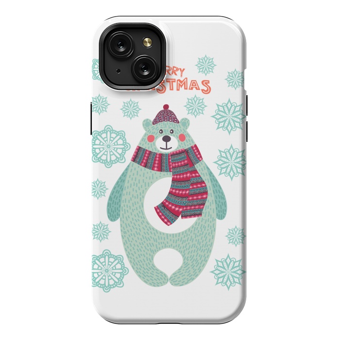 iPhone 15 Plus StrongFit xmas bear by haroulita