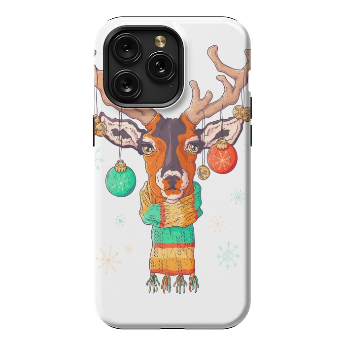 iPhone 15 Pro Max StrongFit christmas reindeer by haroulita