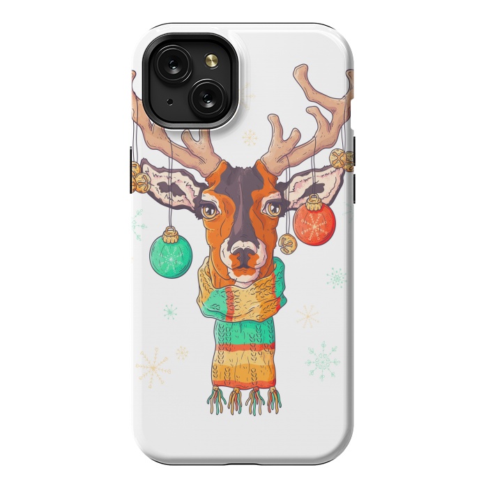 iPhone 15 Plus StrongFit christmas reindeer by haroulita
