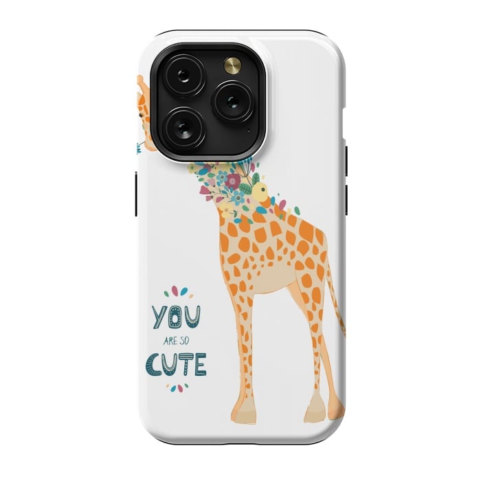 iPhone 15 Pro StrongFit cute giraffe by haroulita