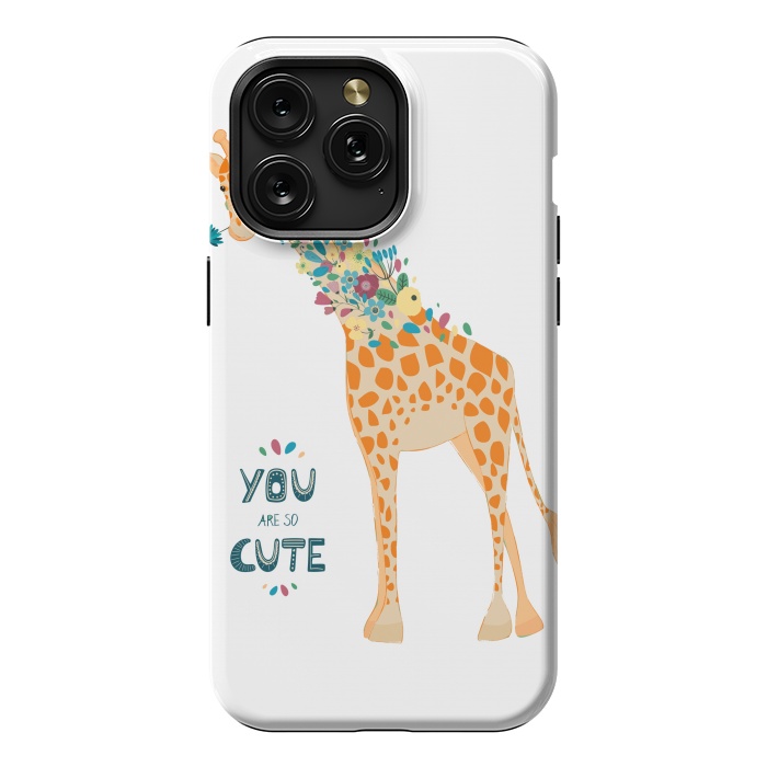 iPhone 15 Pro Max StrongFit cute giraffe by haroulita