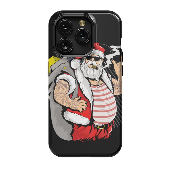 iPhone 15 Pro StrongFit funny santa x by haroulita